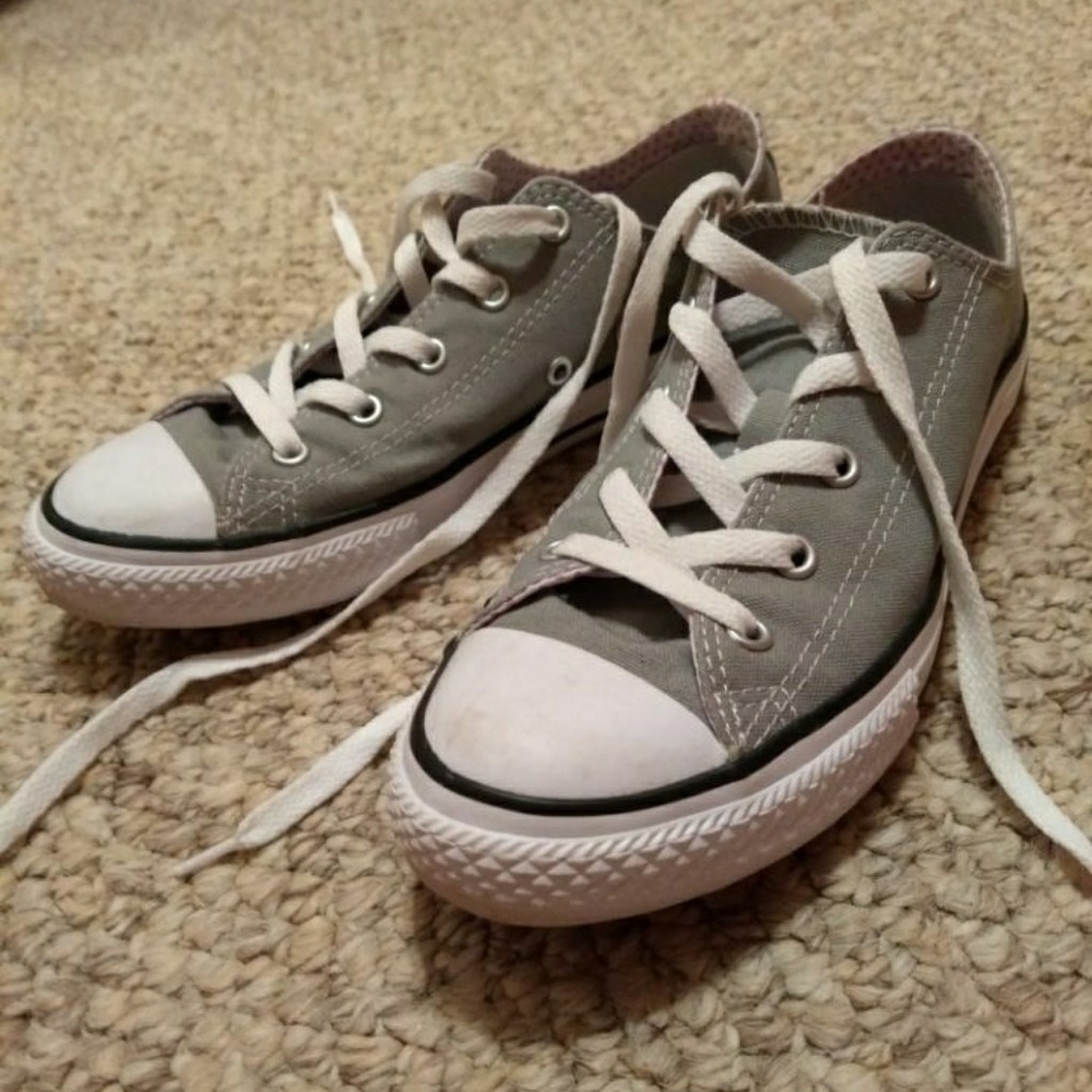 Gray Low Top Converse
